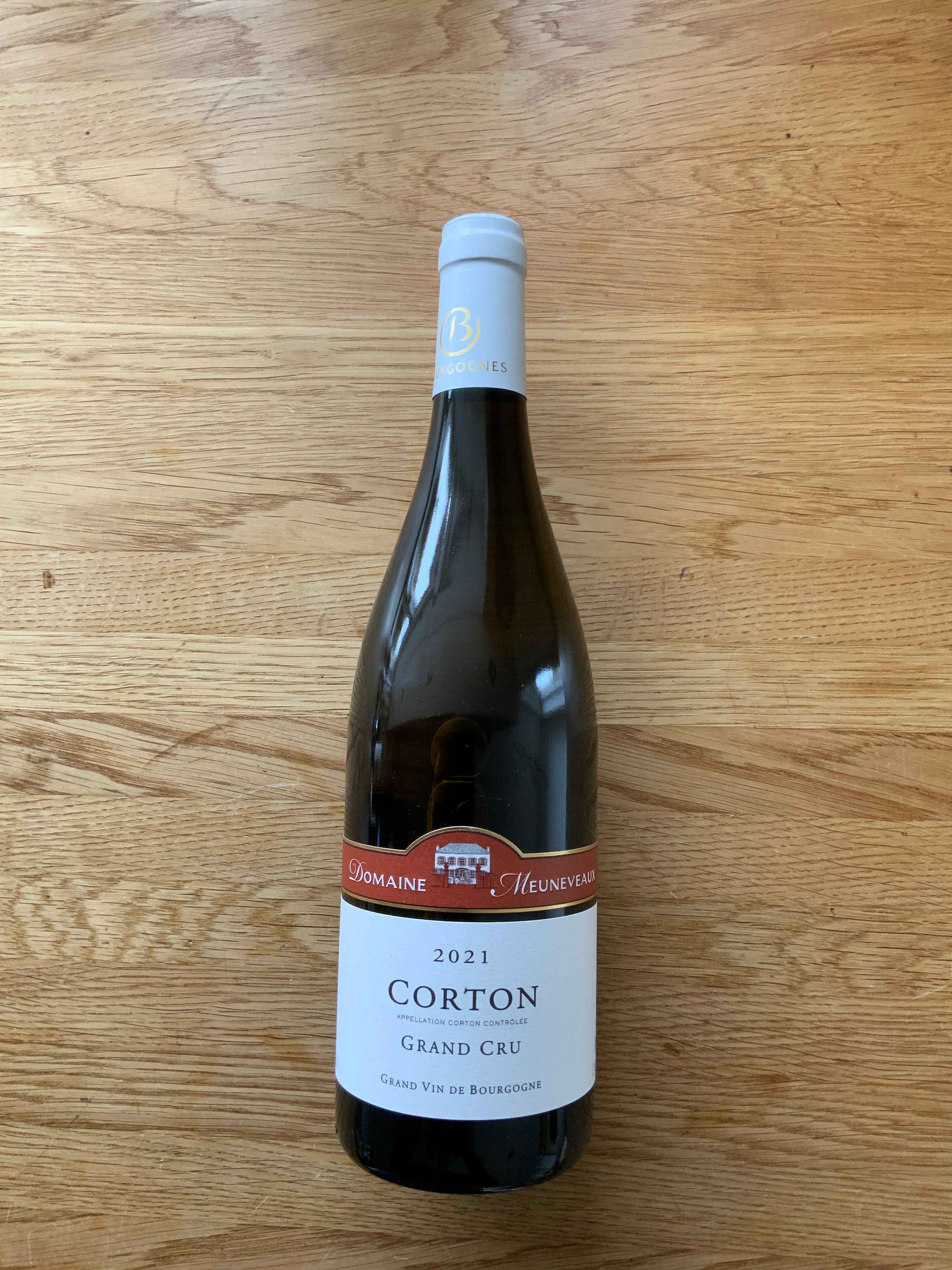 Domaine Meuneveaux CORTON BLANC - GRAND CRU 2021